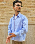 Camicia Rigata Crop