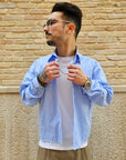 Camicia Rigata Crop