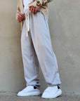 Pantalone Elegante Baggy Molla Primaverile