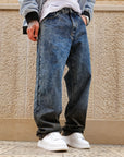 Jeans Baggy Bicolor Marmorizzato