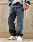 Jeans Baggy Bicolor Marmorizzato
