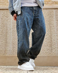 Jeans Baggy Bicolor Marmorizzato