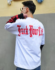 T-shirt Manica Contrasto Fuckyourlife