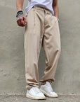 Pantalone Elegante Primaverile Baggy Fit