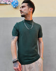 T-shirt Mezzo Collo In Filo