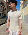 T-shirt In Filo Treccia