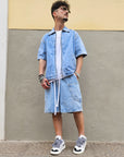 Completo Denim Cargo Short