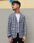 Giacca Monopetto Scozzese Black