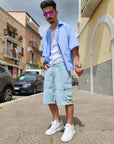 Bermuda Jeans Cargo Basic