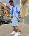 Bermuda Jeans Cargo Basic