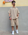 Completo Polo Miami Plissè