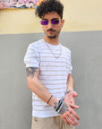 T-shirt In filo Rigata
