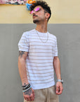 T-shirt In filo Rigata