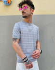 T-shirt In filo Rigata