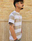 T-shirt Rigata Crop