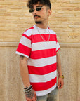 T-shirt Rigata Crop