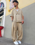 Completo Doppiopetto Baggy Lino