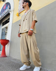 Completo Doppiopetto Baggy Lino