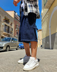 Bermuda Jeans Carpenter Blu