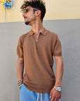 Polo In Filo Nido D'ape Zip