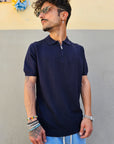 Polo In Filo Nido D'ape Zip