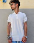 Polo In Filo Nido D'ape Zip
