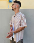 Camicia In Lino Rigata