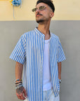 Camicia In Lino Rigata