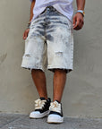 Bermuda Jeans Slavato White Grey