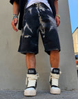 Bermuda Jeans Slavato Black