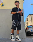 Bermuda Jeans Slavato Black