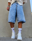 Bermuda Jeans Marmorizzato
