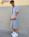 Completo Grigio Gessato