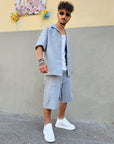 Completo Grigio Gessato