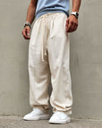 Pantalone Baggy In Lino Molla
