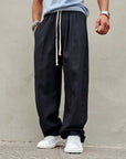 Pantalone Baggy In Lino Molla