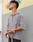 Camicia Scozzese Crop Moro