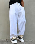 Pantalone In Lino Super Baggy