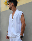 Smanicato in Lino Monopetto