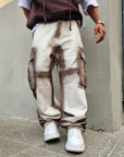 Jeans Cargo Sfumato Moro