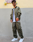 Completo Tuta Cargo Costine Baggy