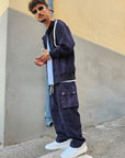 Completo Tuta Cargo Costine Baggy