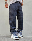 Jeans Microforato Baggy