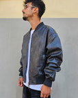 Giacca In Ecopelle Crop