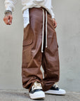Pantalone Cargo in Ecopelle