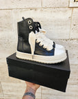 Stivaletto Nero FR09 Mod Rick Laccio Largo