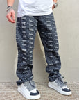 Jeans Believe Baggy Microforato Grey