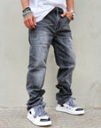 Jeans Baggy Basic Fit Grey