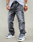 Jeans Baggy Basic Fit Grey