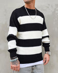 Maglione Rigato Girocollo